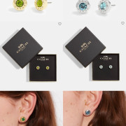 ?Coach Outlet 飾品折上折? ??✈️Coach Open Circle Stone Strand Earrings